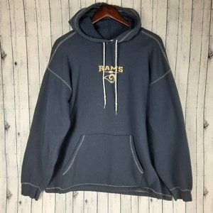 NFL Rams Pullover Hoodie Men's XL Made In USA